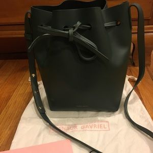 Sold❌Mansur Gavriel Mini Bucket Bag - Moss Green